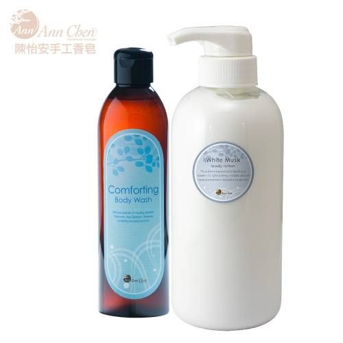 沐浴液態皂+清爽身體乳液小